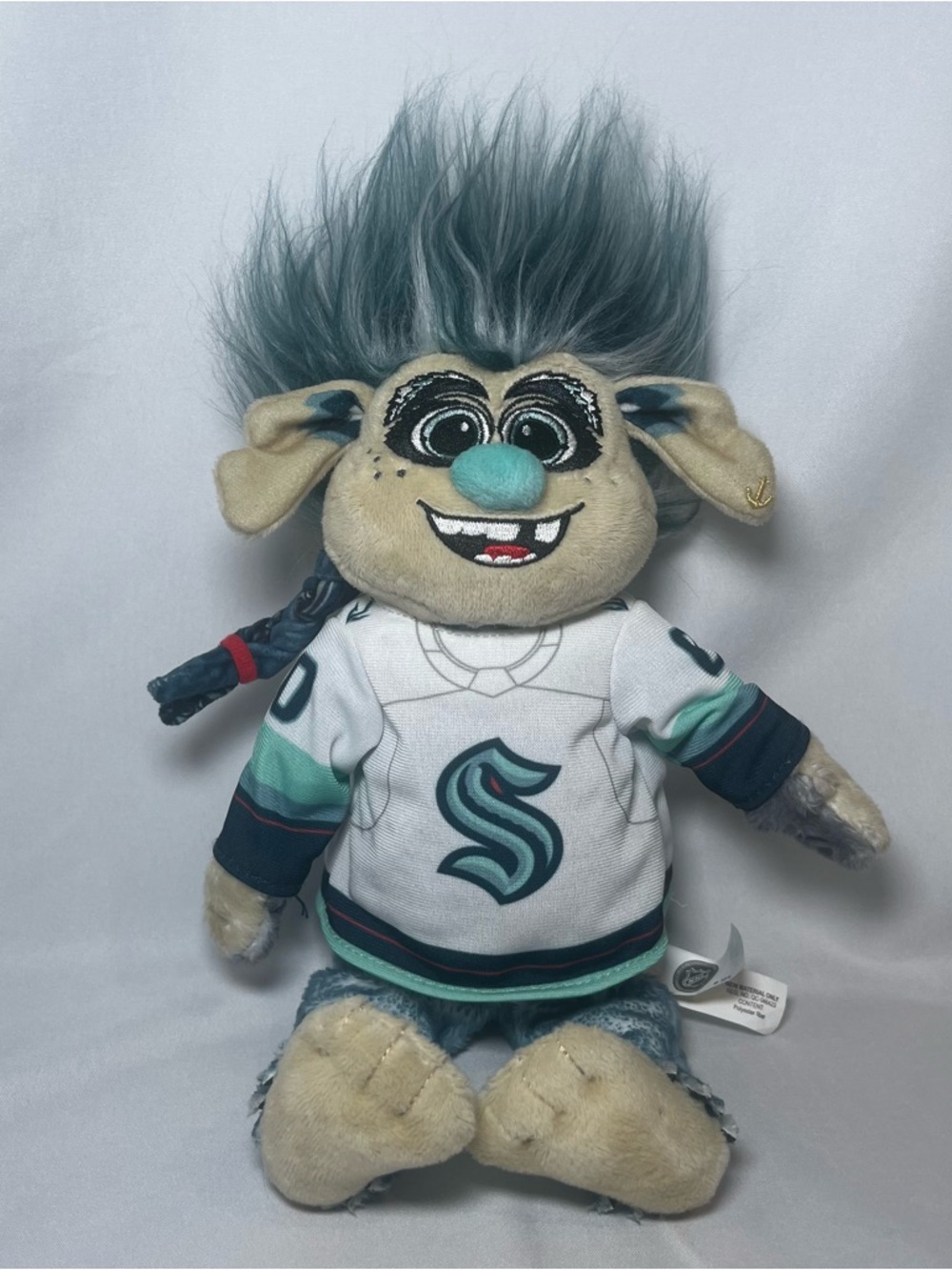 Seattle Kraken NHL Troll Plush - Teal Hair Mascot 10”
